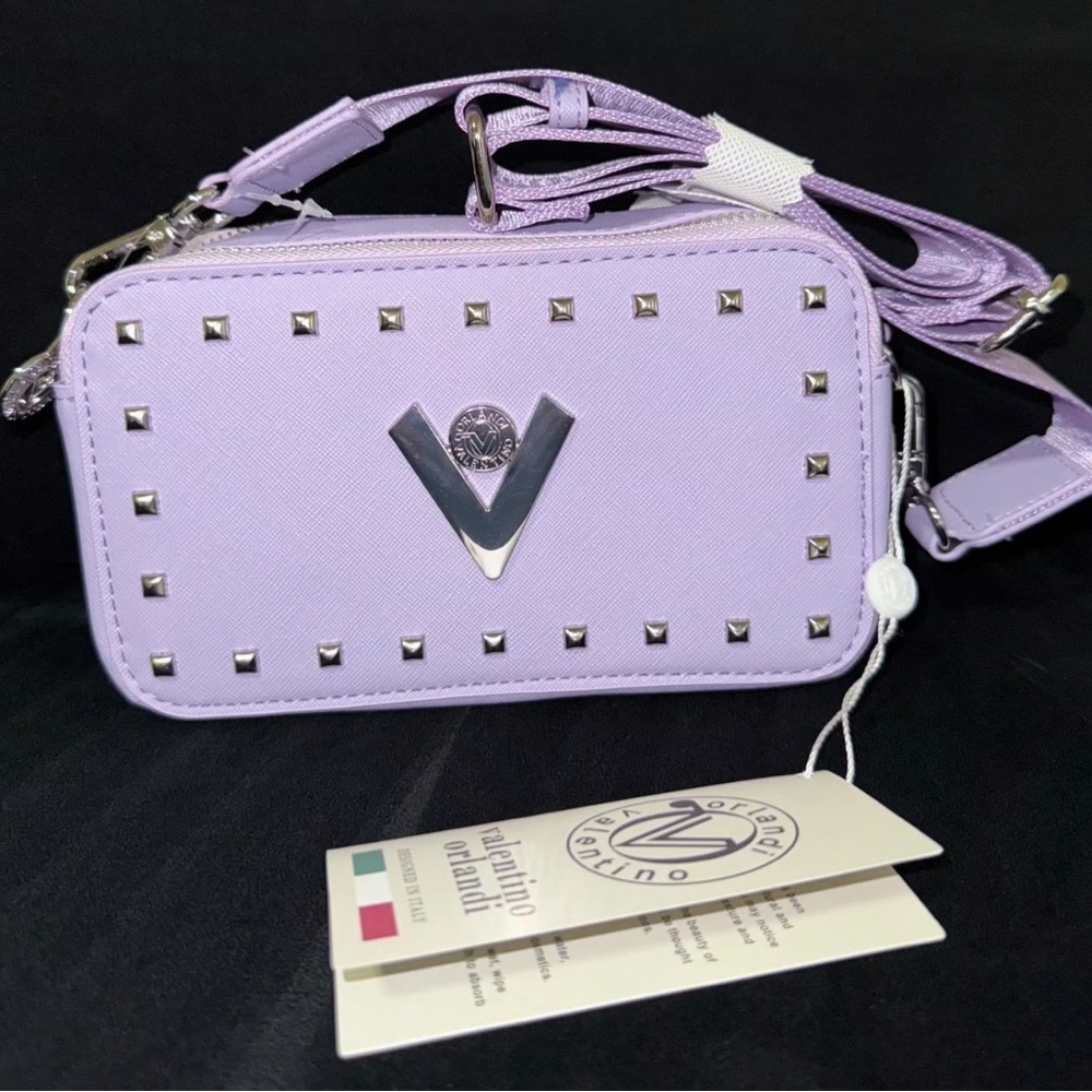 NWT Valentino Orlandi Lavender Camera Bag - MSRP $159